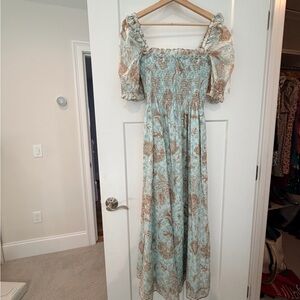 Hill House Blue and Brown Scarlett Dress